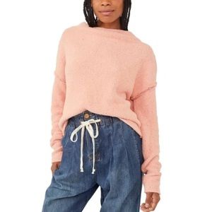 New Free People Cherry Peach Sweater